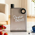 380MLPlastic Transparent Creative Water Bottle Buckle Carrying Cup Qme grey <500ml