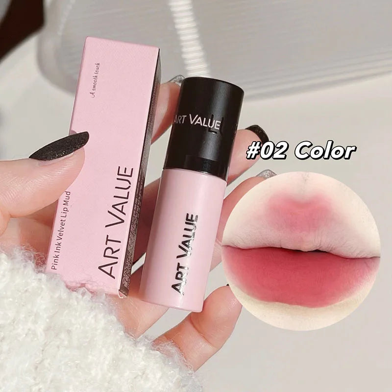 6 Colors Non-Stick Cup Lipstick Velvet Matte Liquid Lipstick Nude Lip Gloss Waterproof Lasting Lip Glaze Tint Beauty Cosmetic Qme 02