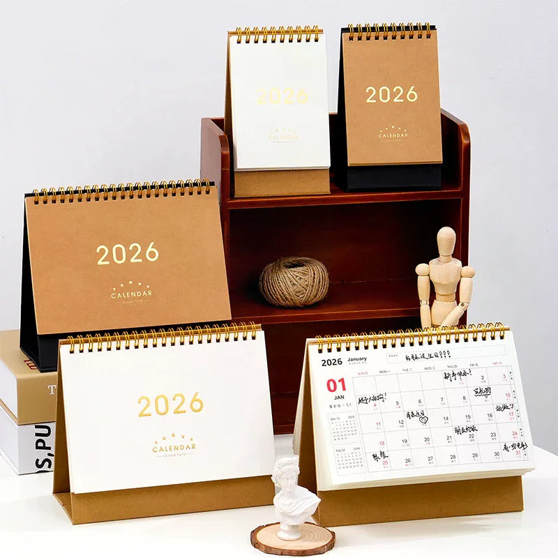 2026 Desk Calendar Annual Do List Monthly Daily Planner Time Qme