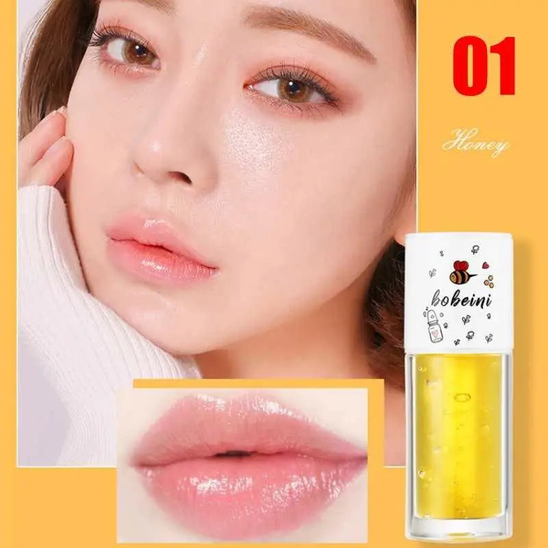 Honey Lip Oil Water Light Transparent Glass Moisturizing Lips Student Qme 01 Honey flavor