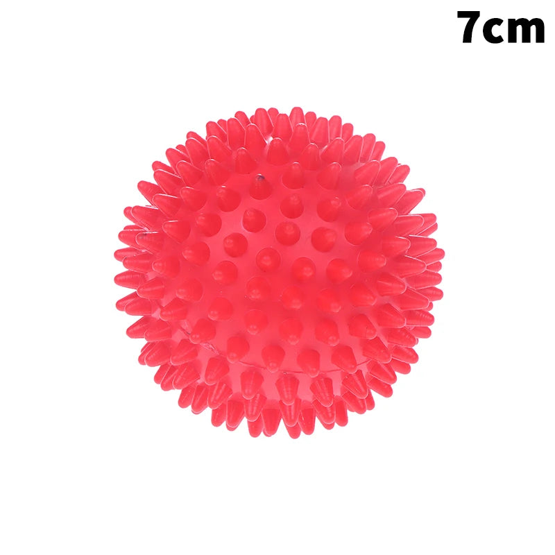 Massage Spiky Ball Yoga Training Muscle Discomfort Stress Massager Qme 7cm Red