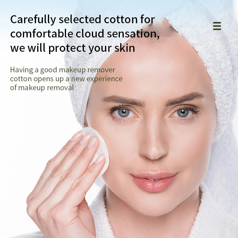 Disposable Soft Breathable Circular Makeup Remover Pads Doubles Sided Qme