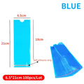 100Pcs Large Size Tattoo Pen Covers Disposable Tattoo Machine Sleeves Cover Supply Tattoo Machine Accessory Protection Bag Qme Blue
