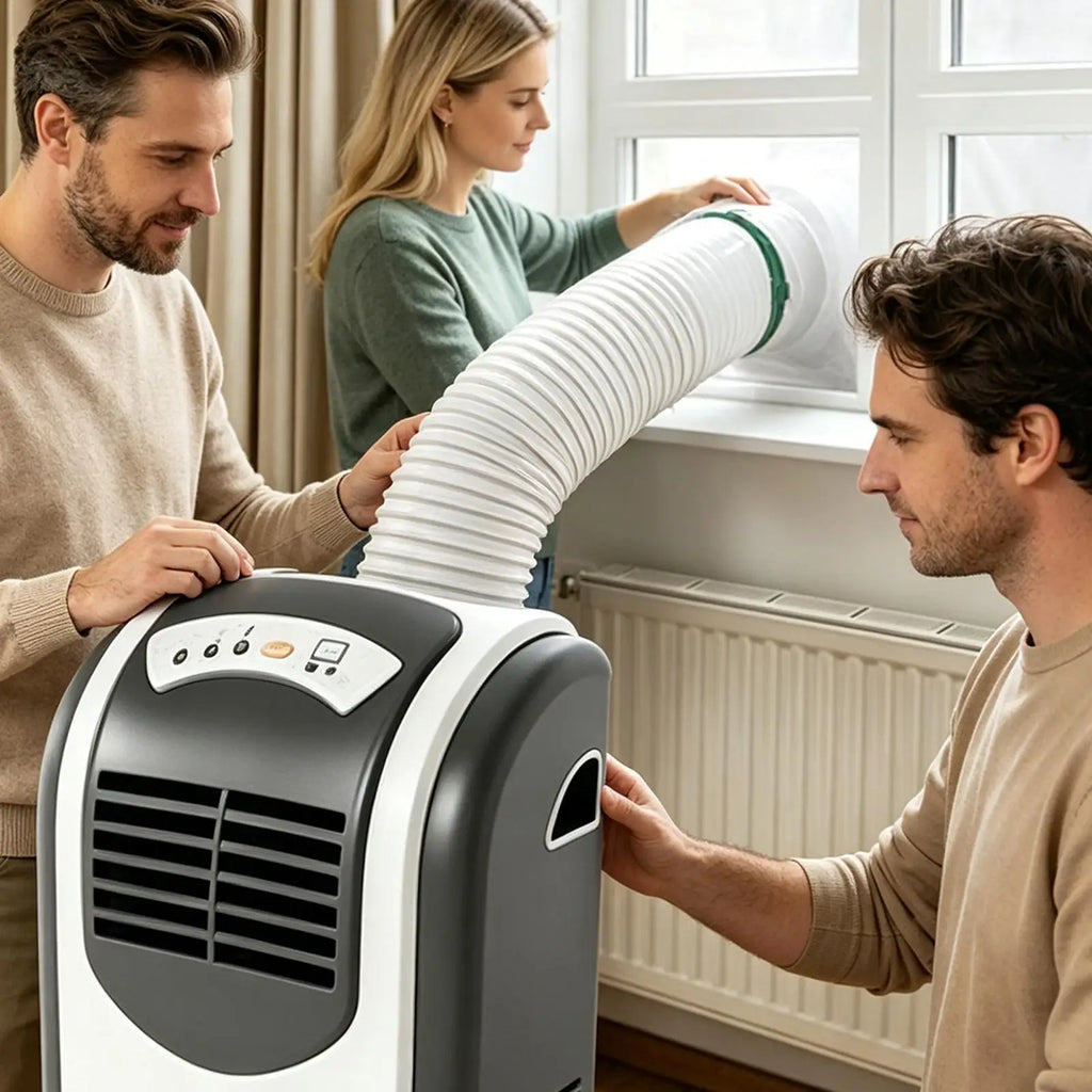 Portable AC Window Vent Heat Insulation Seal Fabric Air Conditioner Qme