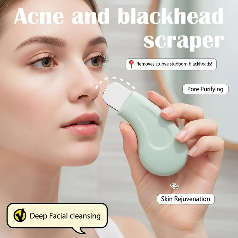 Blackhead Remover Scraper Deep Cleansing Skin Scrubber Facial Spatula Qme