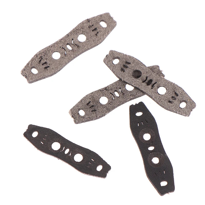 Outdoor Slingshot Accessories Steel Balls PU Leather Pouch Flat Qme