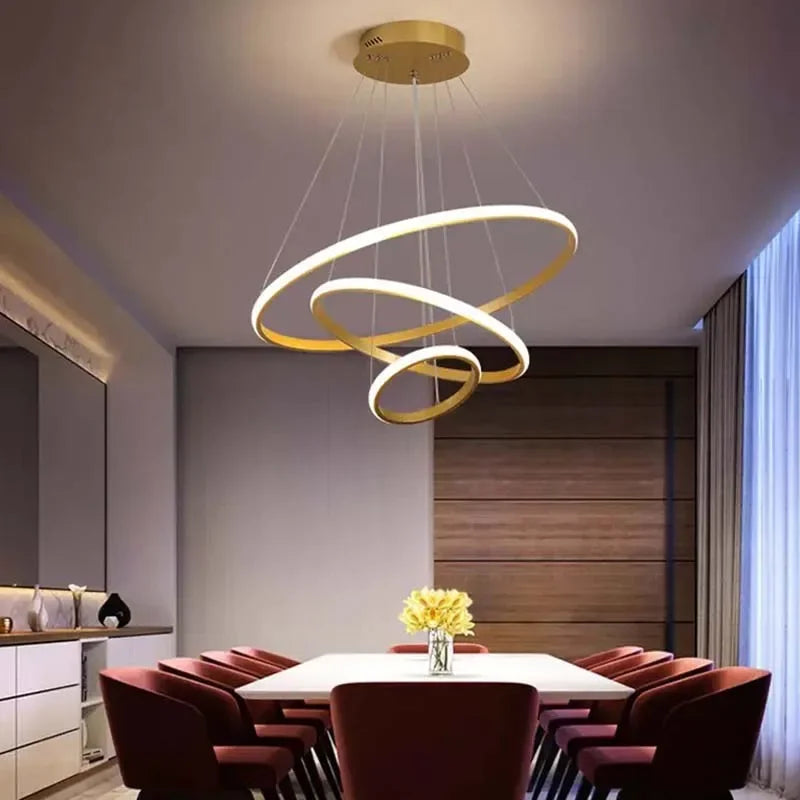Modern dining room chandelier simple advanced sense of living room chandelier creative personality bedroom chandelier Qme