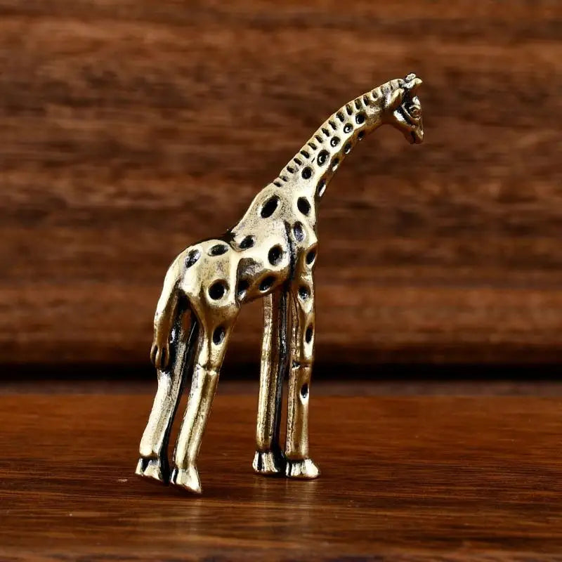 Home Decor Vintage Brass Giraffe Ornament Office Desk Desktop Qme