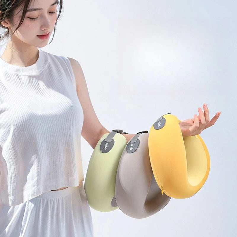 Compact Lightweight Memory Foam U-shaped Pillow Travel Neck Support Qme