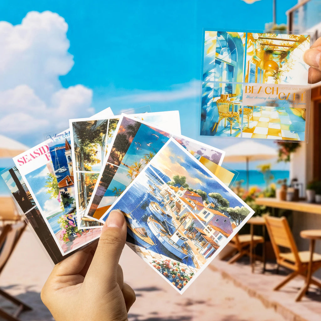 Beautiful scenery 24/120 sheets Aesthetic Stationery Decorative Sticker Book DIY Journal Stickers Kids Gift Scrapbook supplies Qme