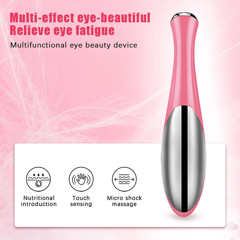 Portable Electric Eye Massager Vibration Therapy Wrinkles Dark Qme