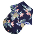 Dog shirt Hawaii pet vest summer beach clothing, pet T-shirt vest clothing suitable for small and large cats and dogs Qme Navy Blue XXXL