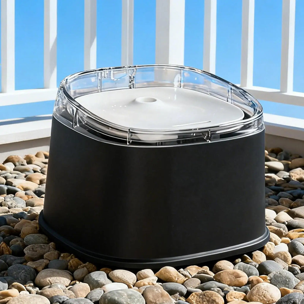 Cat Fountains Quiet Automatic Easy Feeder Pad Water Home House Indoor Qme