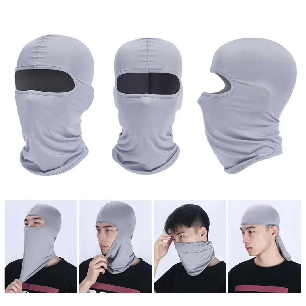 Balaclava Full Face Mask Hiking Cycling Camping Hunting Airsoft Cap Bike Head Cover Summer Men Women Ski Mask Hiking Scarves Qme