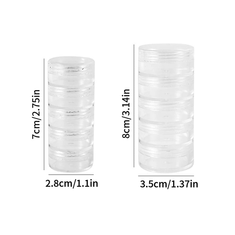 Earrings Nail Storage Plastic Box Display Rack 5th Floor Jewelry Qme