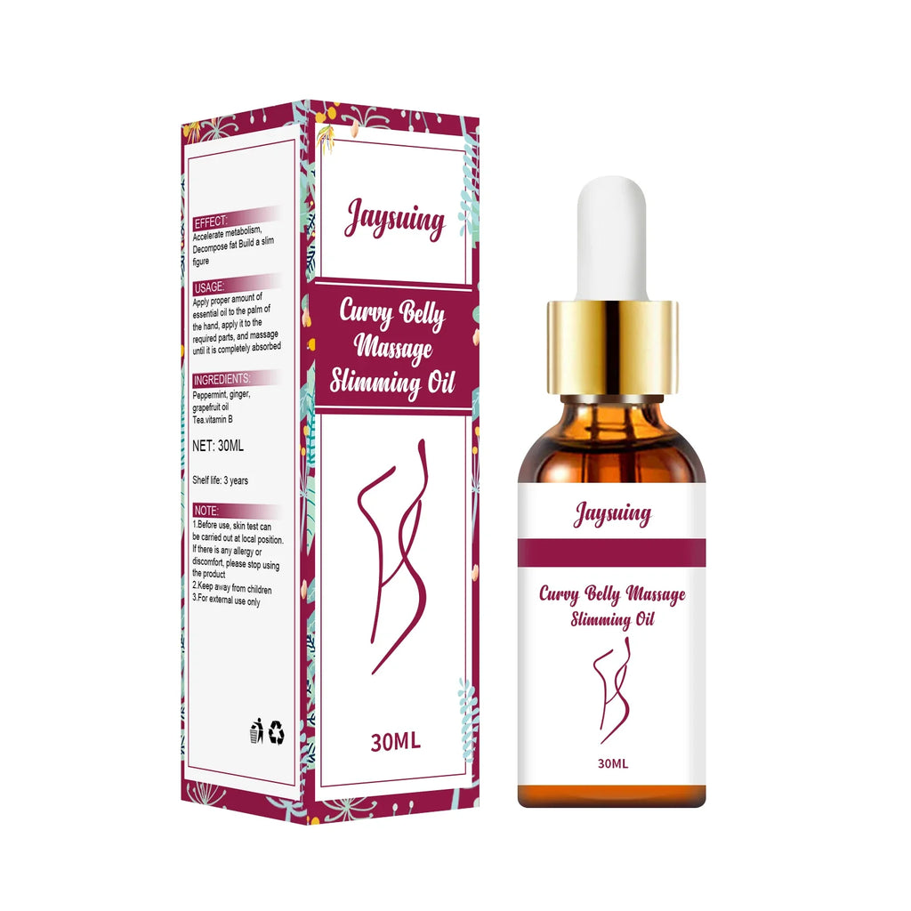Body Care Oil Nourishing Firming Fat Burning Belly Waist Anti-Cellulite Relax Massage Shaping Tighten Weight Lose Slimming Oil Qme 30ml Boxed