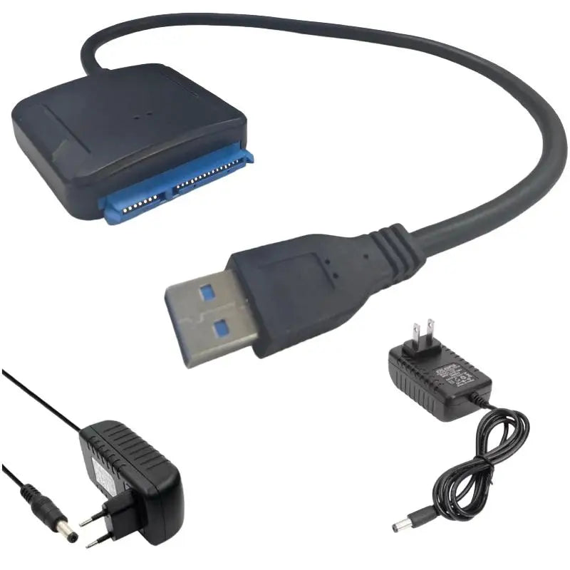 SATA USB 3 0 Adapter Cable 5 SSD HDD Hard Drive Disk Qme