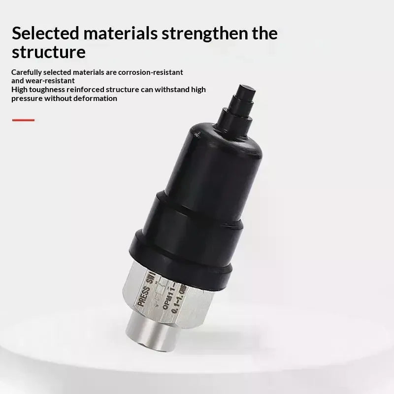 1Pcs G1/8 G1/4 Automatic Controller QPM11 NO NC Adjustable Air Pressure Switch 0.1-1Mpa Hydraulic Diaphragm Qme