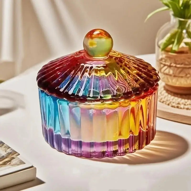 Colorful Crystal Acrylic Powder Liquid Nail Cup Lid Ideal DIY Art At Qme