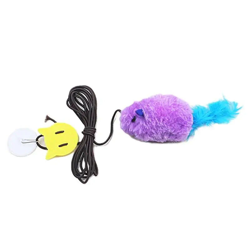 Plush Cat Toy Simulation Mouse Realistic Chirping Feature Kitten Qme A9
