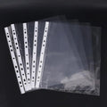 Clear A4 Plastic File Folders 11-Hole 3-Ring Binder Compatible Qme Default Title