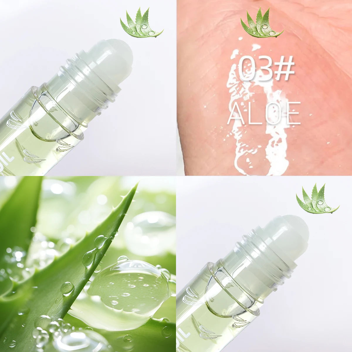 Hydrating Fruit-infused Lip Gloss Transparent Moisturizing Roll-on Qme 03