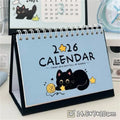2026 Year Horse Mini Calendars Creative Desk Portable Travel Cute Cat Qme Blue