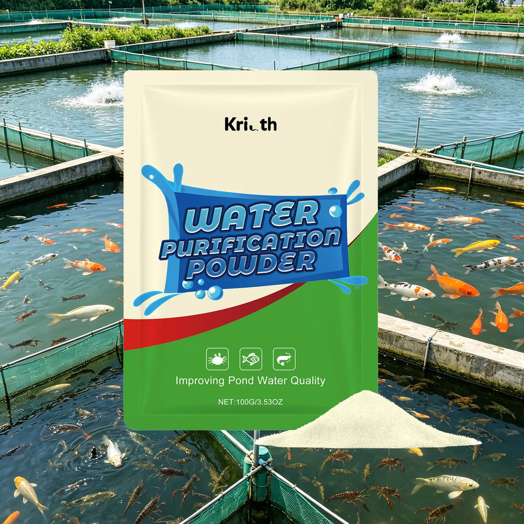 Pond Water Purification Powder Eliminate Odor Reduce Organic Waste Improves Water Clarity Safe Water Treatment Water Conditioner Qme