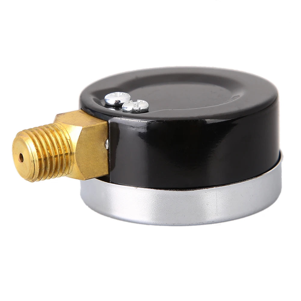 70mm Air Compressor Dual Scale Dial 200 PSI Pneumatic Hydraulic Fluid Pressure Gauge 1/4 NPT Bottom Mount for Air Gas Water Fuel Qme