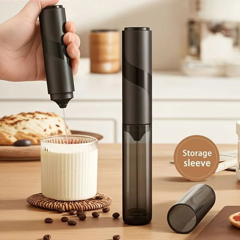 Wireless Milk Foamer Coffee Whisk Mixer Electric Blender Egg Beater Mini Frother Handle Stirrer Cappuccino Maker Cooking Tools Qme