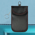 2Pcs Car Key Signal Blocker Case Carbon Fiber Faraday Cage Protector Double-Layer Car RFID Signal Blocker Key Bag for Auto Parts Qme Default Title