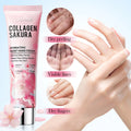 Collagen Cherry Blossom Moisturizing Smooth Hand Cream Autumn Winter Qme 60g