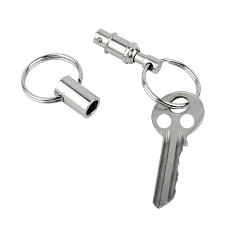Removable Keyring Outdoor Gadgets Camping Pen Double Key Ring Holder Qme