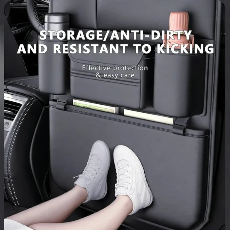 6-Pocket Car Seat Organizer Waterproof Backseat Storage Bag Cup Qme