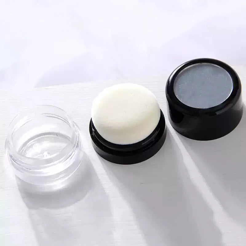 Travel Portable Loose Powder Compact Mirror Mushroom Sponge Puff Qme