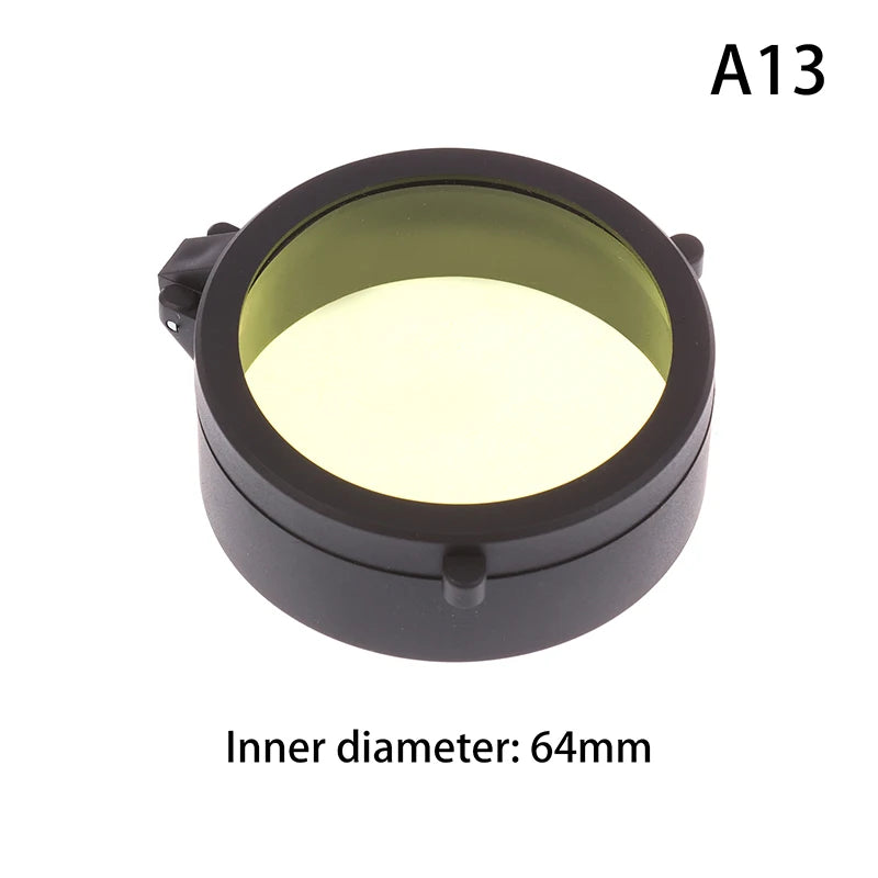 Rifle Scope Lens Cover Spring Up Quick Flip Openning Dustproof Qme A13