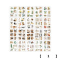 4 Design 20 Pcs/set Stickers Vintage Animal Plant Insect PET Transparent Decoration Sticker For Diary Scrap Book Stationery Qme A