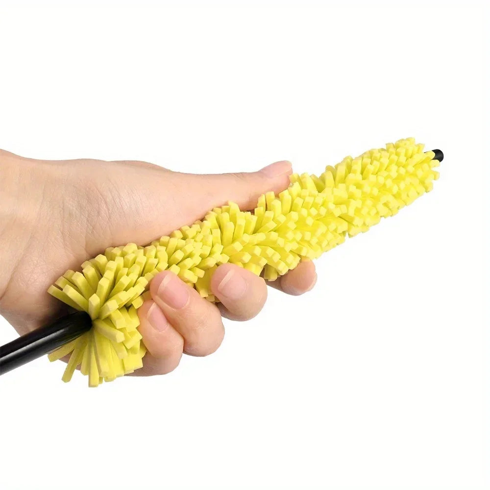 5pcs Effortlessly Clean Your Car Wheels with this Tire Rim Cleaning Tool! Qme