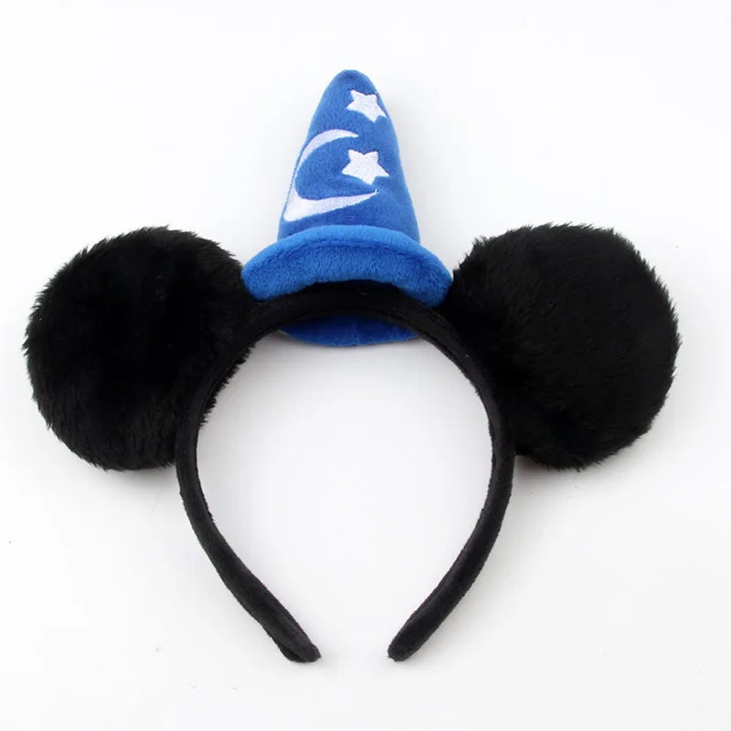 Mickey Mouse Plush Magic House Fashion Headwear Cosplay Decoration Christmas Party Cloth Hair Band Adult/Children Qme Headband 3