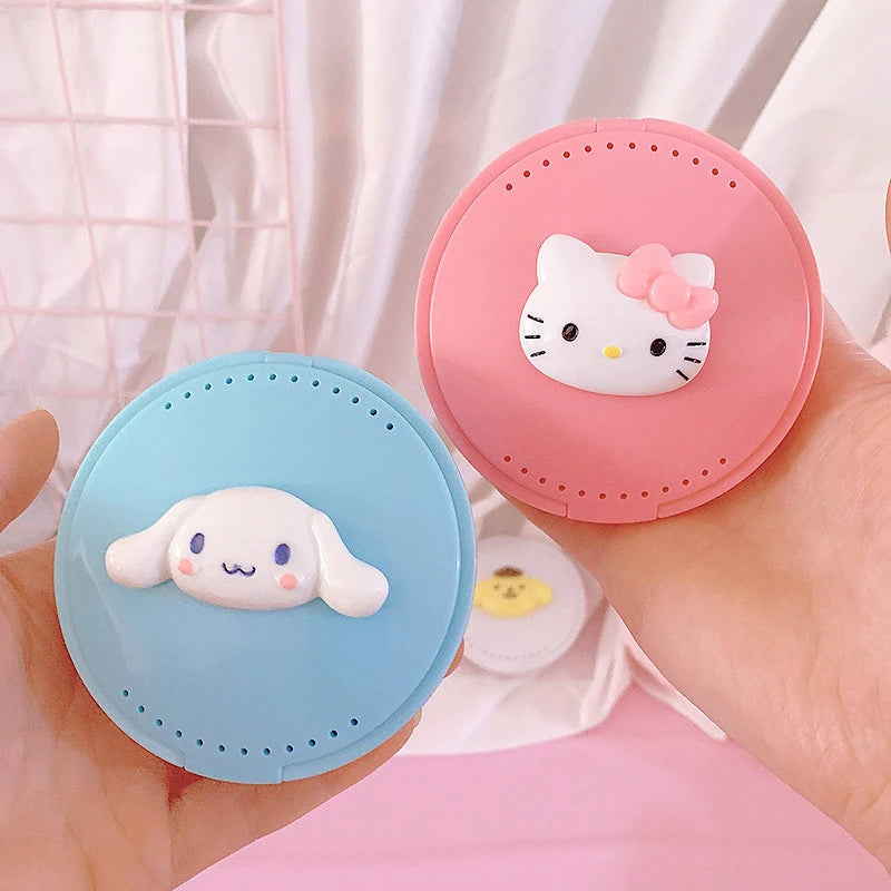 Hello Kitty Kuromi Cartoon Toothbrush Holder Tooth Storage Box Qme