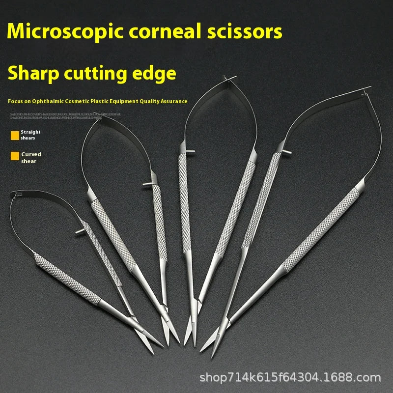 Ophthalmic Instruments Microsurgical Corneal Scissors Hand Surgical Qme 140cm-bending