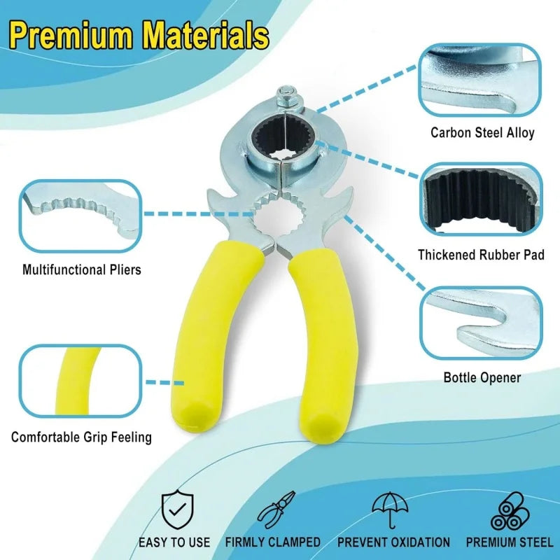 3In1 Repair Spanner Combined Faucet Bubbler Wrench Bottle Opener Pliers Household Sink Faucet Removal Cleaning Maintenance Tool Qme