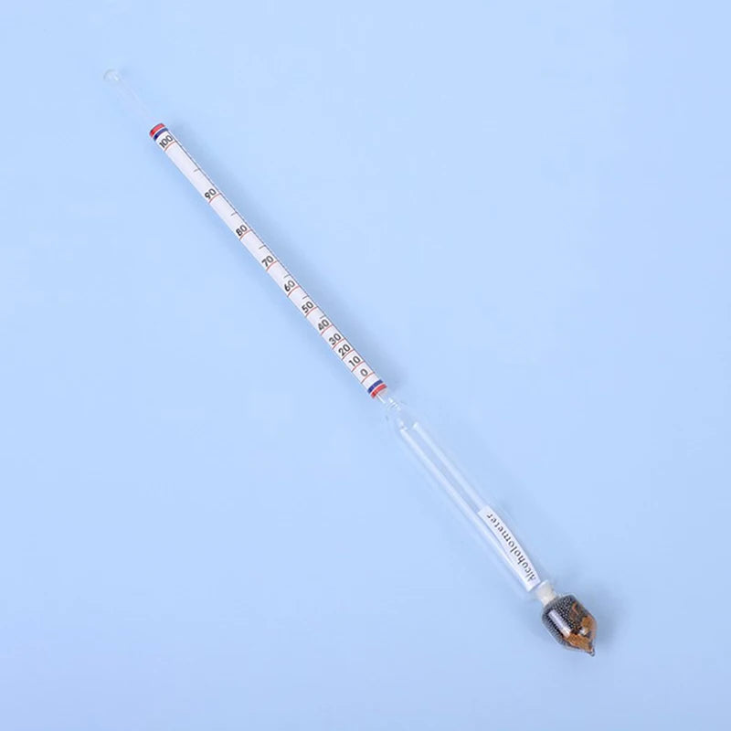 0-100 Degree Glass Wine Alcohol Meter Concentration Liquor Fruit Rice Qme