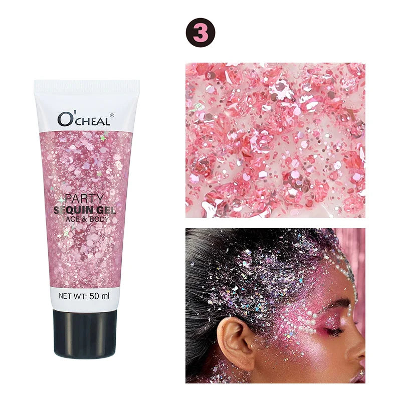 Party Sequin Gel Waterproof Sweat Proof Durable Shiny Creates Amazing Qme 3