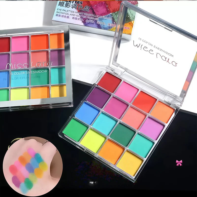 16-grid Nail Polish Powder Pigment Gradient Create Blush Effect Qme