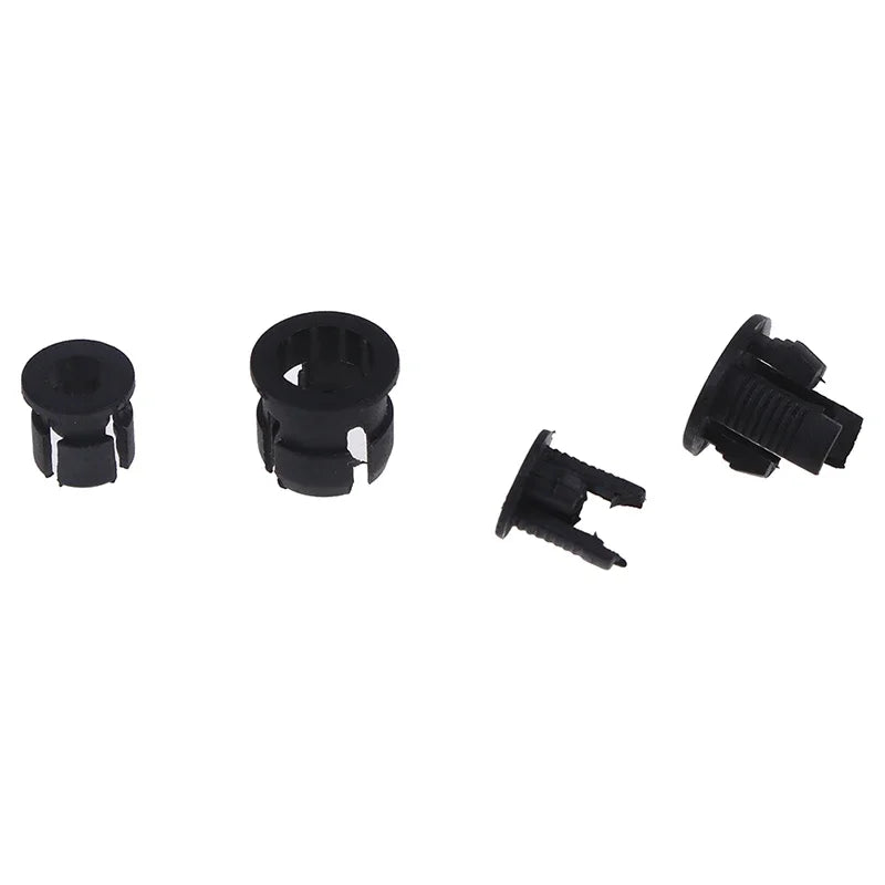 Plastic LED Holders Clips-bezels Mounts Cases Housings Black Qme