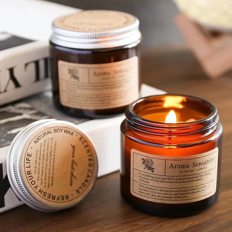 Scented Candles Smokeless Soy Candle Essential Oil Aromatic Candle Luxury Decoration Candle Wedding Gifts Party Home Decoration Qme