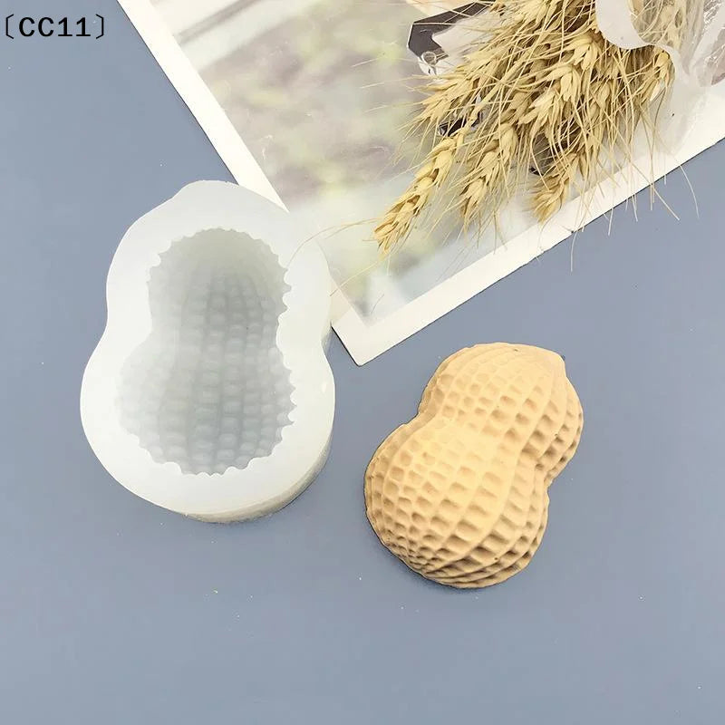Peanut Pistachio Pecan Coffee Bean Mousse Cake Silicone Mold Qme