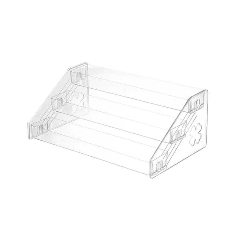 Display Stand Cosmetic Rack Holder High-capacity Essential Oil Bottle Qme Transparent