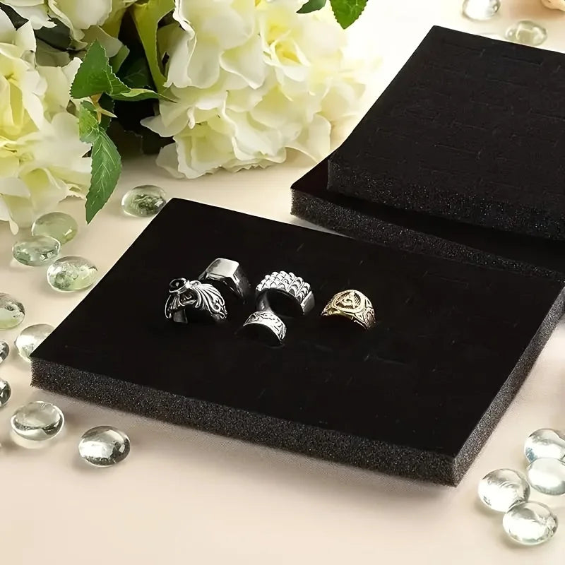 Velvet Jewelry Tray for Displaying Rings, Earrings, Necklaces, and Bracelets, Perfect for Home Decor, New Year Gifts, Qme